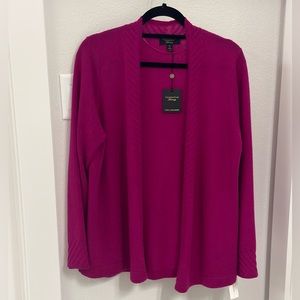 NWT Charter Club Cashmere Open Front Cardigan